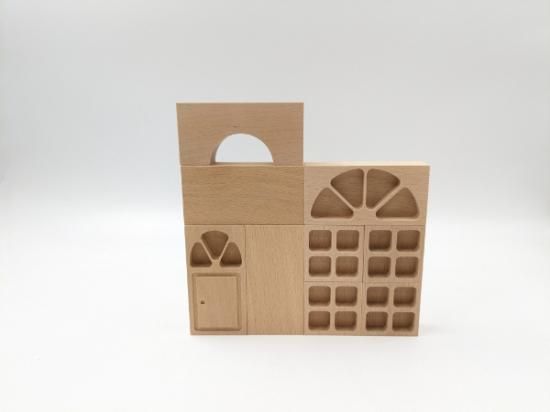 50mm基尺】窓(キャラメル) 単品商品 積み木 - 小さな大工さん