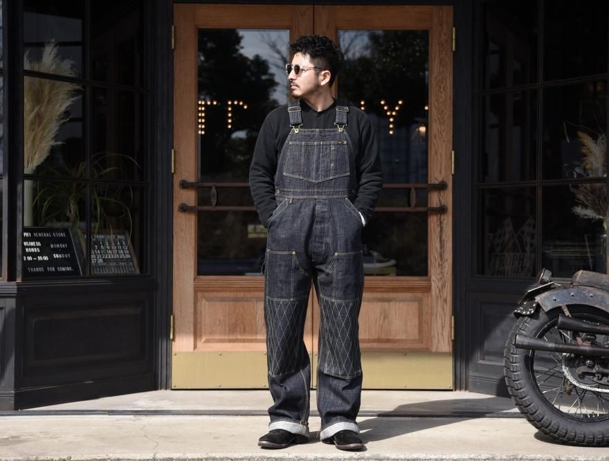 1603W W KNEE CARPENTER OVERALL DIRT DENIM - TROPHY GENERAL STORE