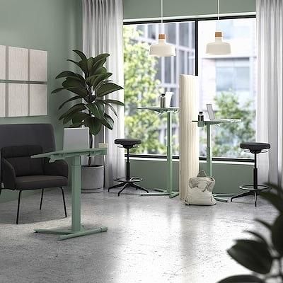 IKEA イケア ラップトップテーブル キャスター付き グリーン 66x50cm