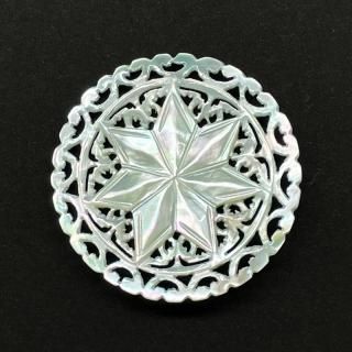 ベツレヘムパール（五芒星・ボタン、ブローチ、ペンダントトップ）