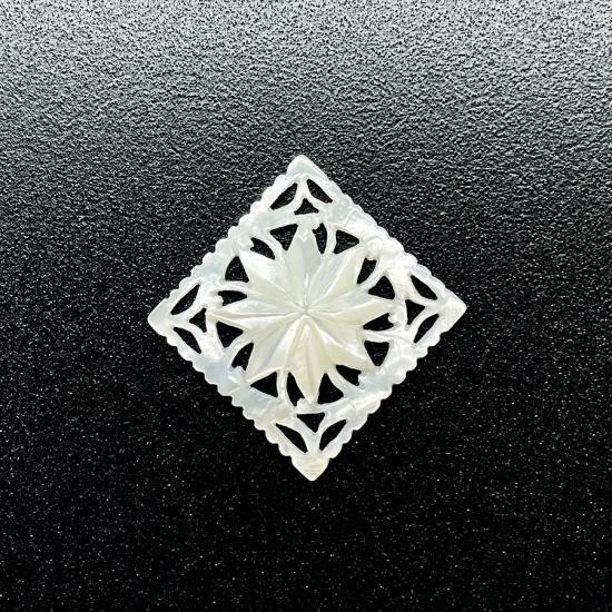 ベツレヘムパール Little Squre 八芒星 | ボタン・ブローチ - CO