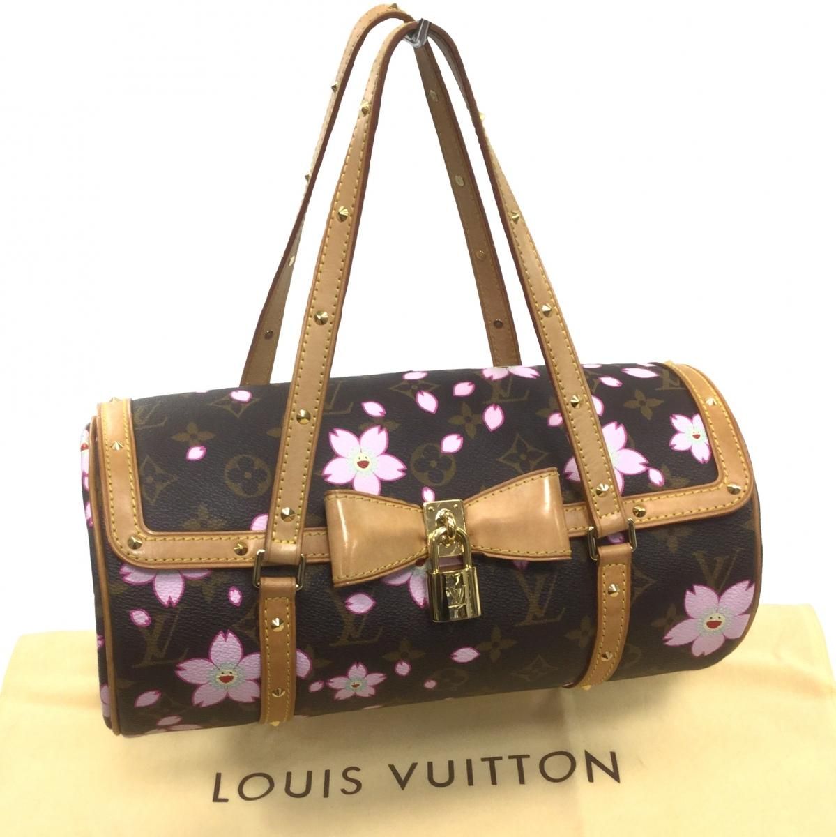 ルイヴィトン/ヴィトン/モノグラムチェリーブロッサム/パピヨン/村上隆
