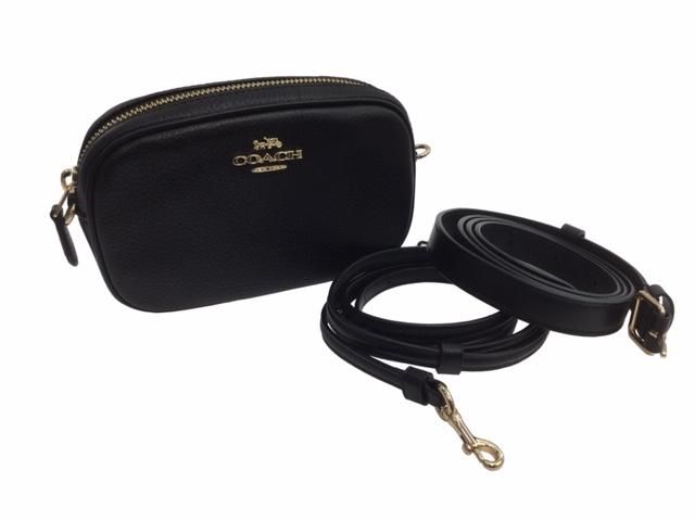 COACH/コーチ/ウエストバッグ/ポーチ/ショルダーバッグ/ブラック