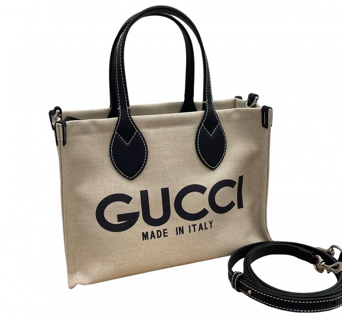 店頭販売品】【新品】グッチ/GUCCI/GGプリント/日本限定/ミニトート