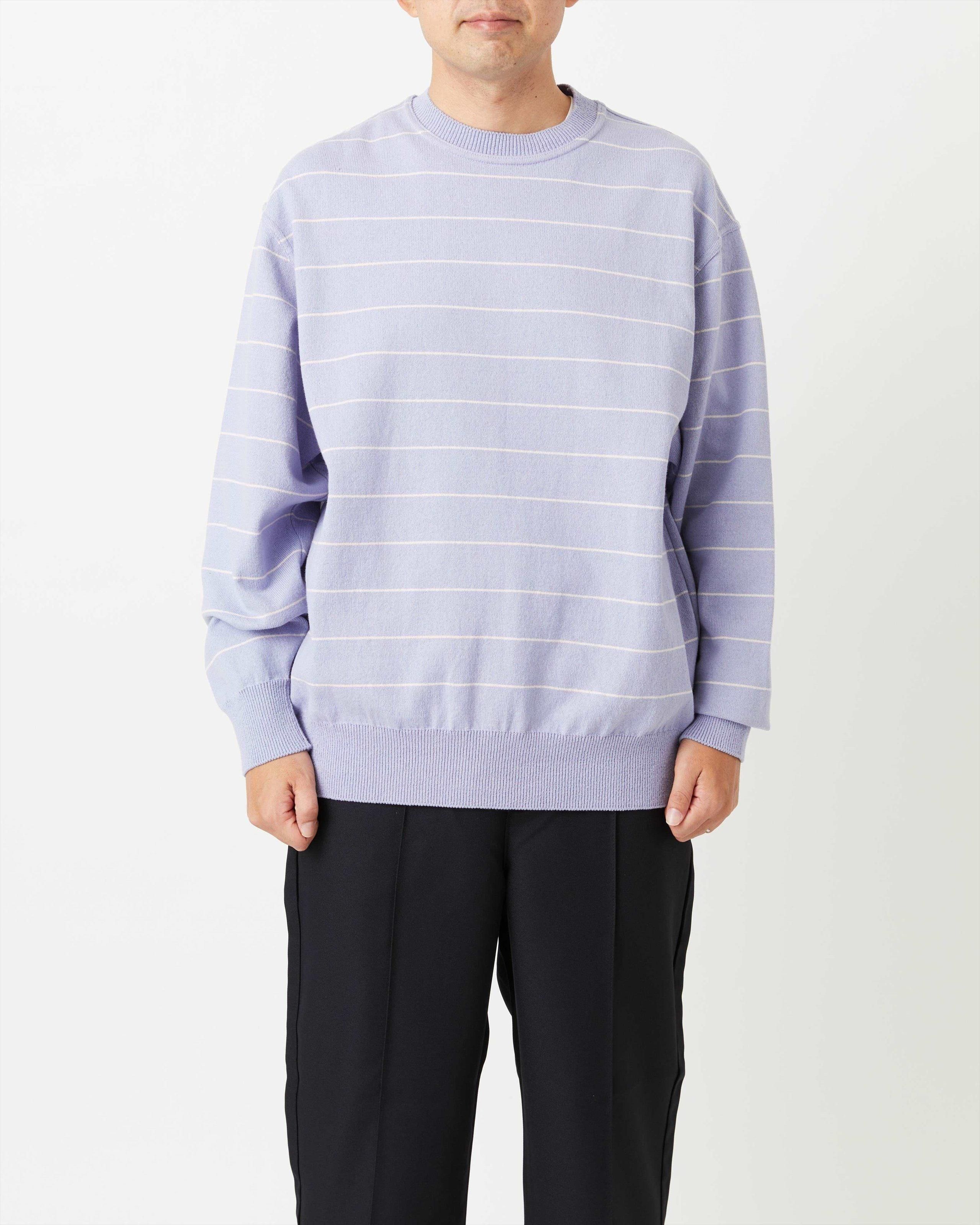 WAVE COTTON KNIT PULLOVER 〈BORDER〉 - Yonetomi STORE ONLINE｜ヨネ