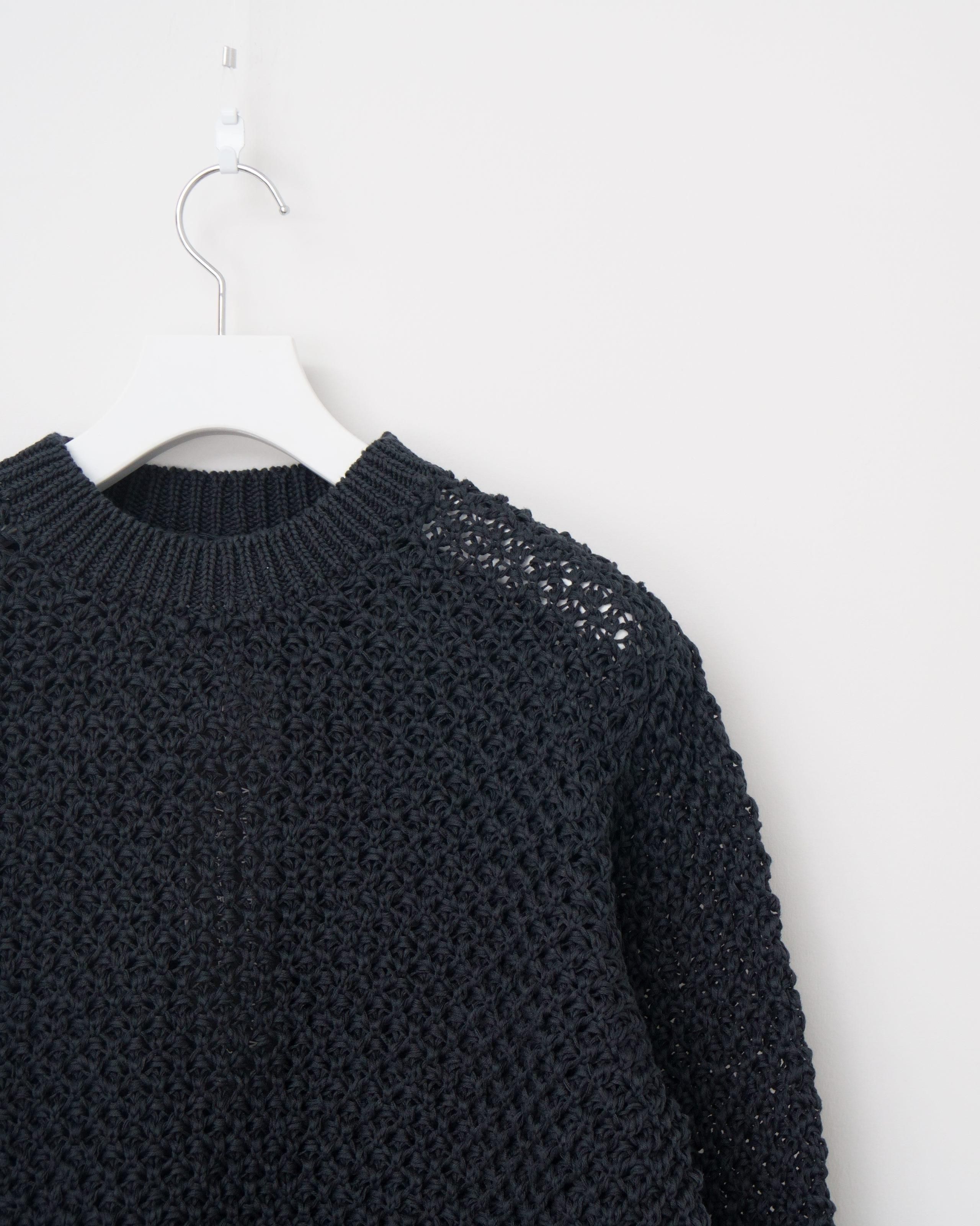 GIMA MESH KNIT PULLOVER - Yonetomi STORE ONLINE｜ヨネトミストア