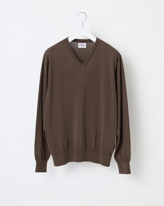 RIGID SEA ISLAND COTTON KNIT PULLOVER - Yonetomi STORE ONLINE
