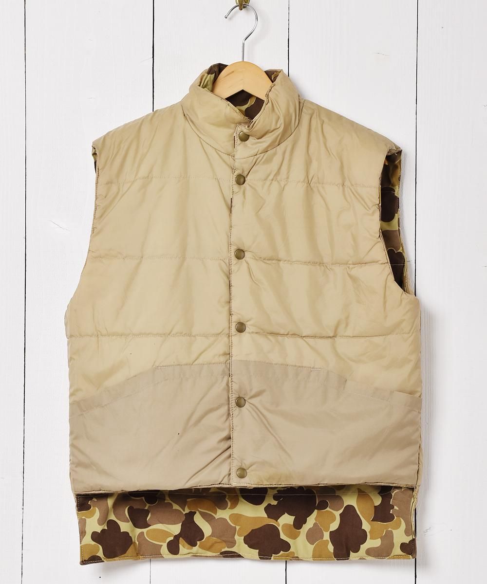 カモフラ柄 リバーシブル ベスト - 古着屋グレープフルーツ ムーン