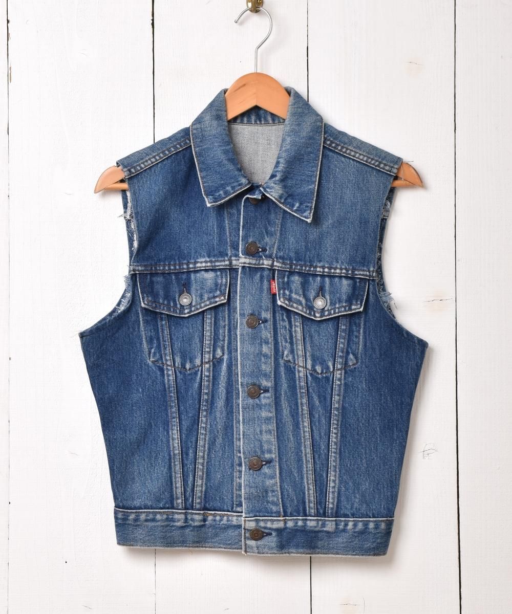 80's～90's Levi's 70506 デニムベスト - 古着屋グレープフルーツ