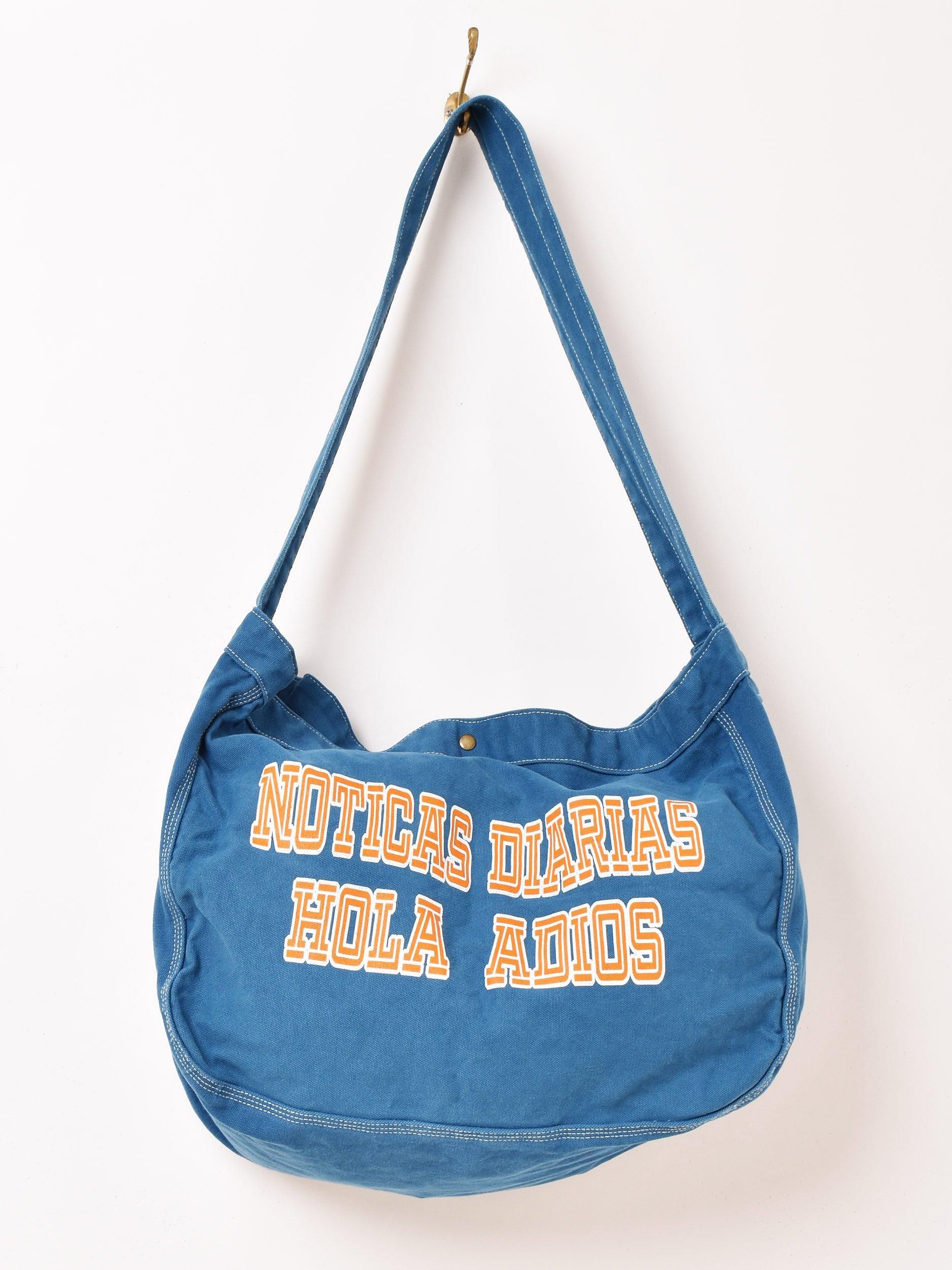 ニュースペーパーバッグ【HOLA ADIOS】 - 古着屋グレープフルーツ