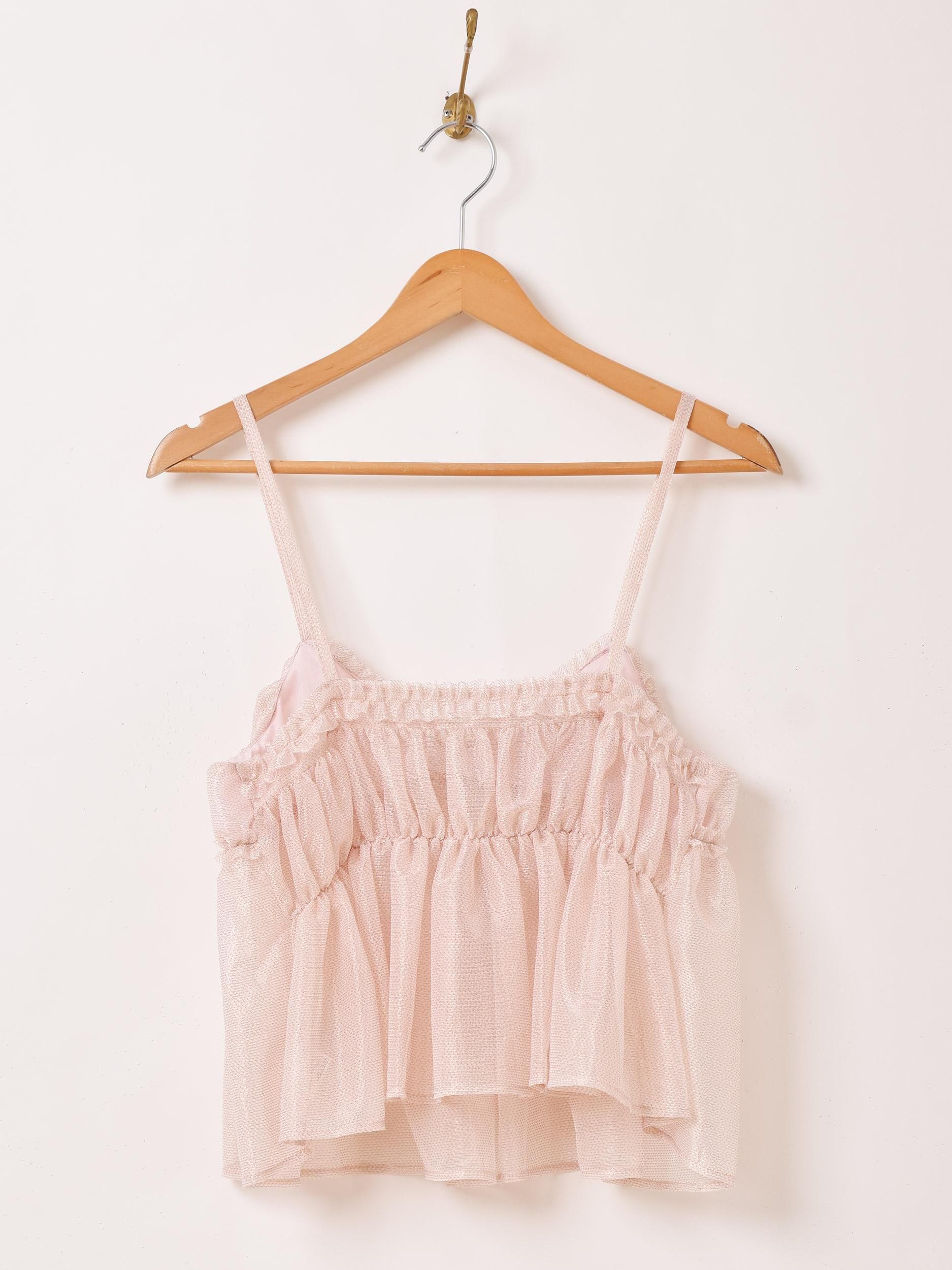 5色展開】「Meridian」チュール ラメ ビスチェ ピンク - 古着屋