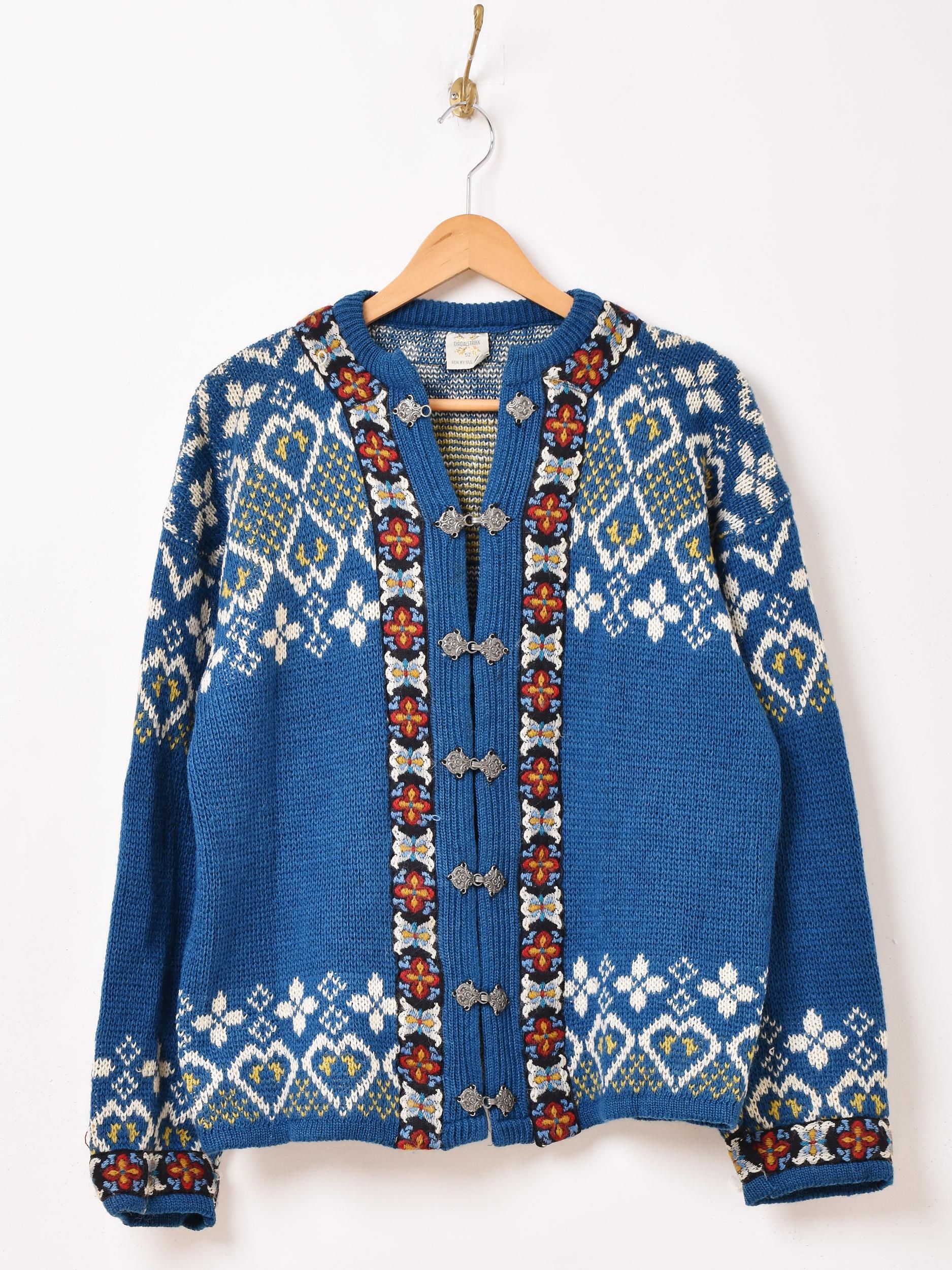 ノルウェー製チロルカーディガン | あたたかいウールニット - 古着屋