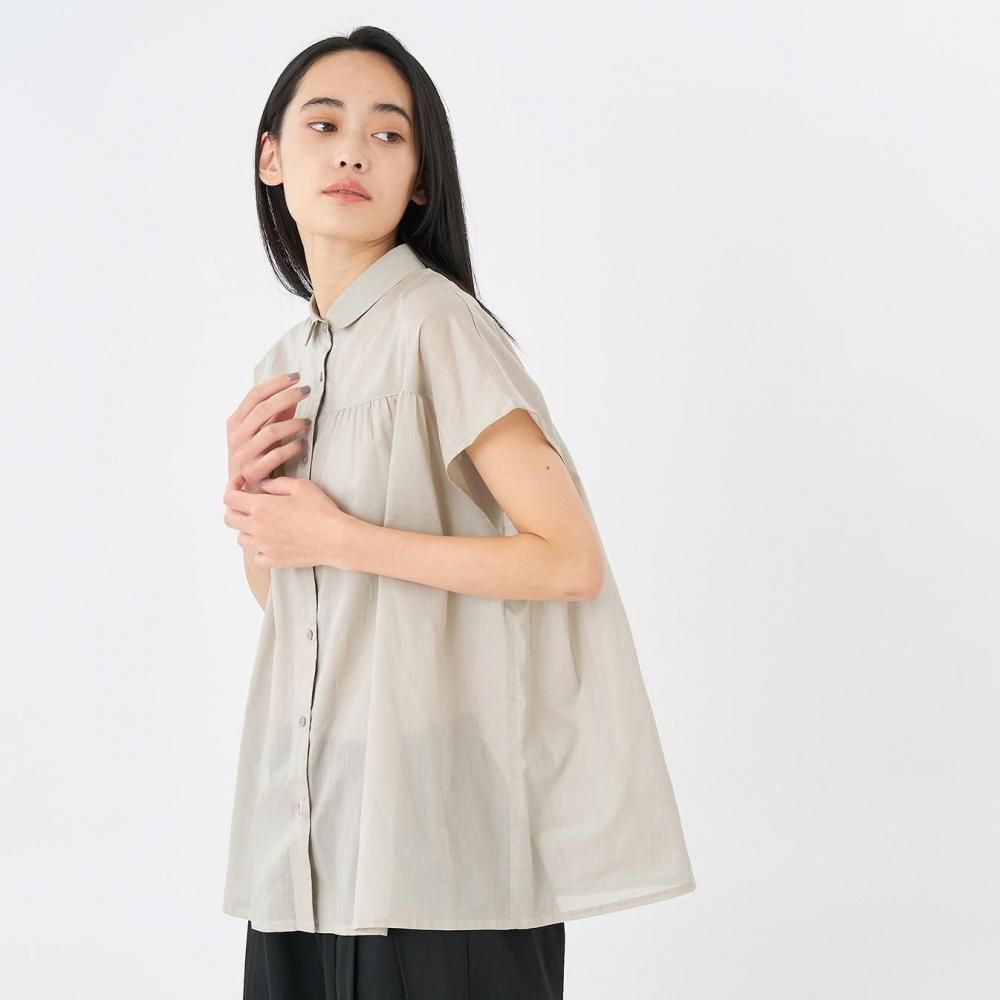 スイスコットンバックギャザーブラウス | 上質な素材 - STAMPS ONLINE