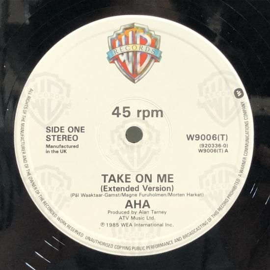 a-ha / TAKE ON ME (EXTENDED VERSION) / 12inch（U） - 中古レコード