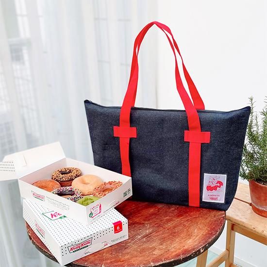 明治屋×クリスピー・クリーム・ドーナツ コラボ 2wayバッグ - Krispy