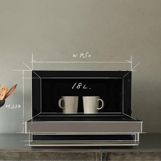 バルミューダ オーブンレンジ フラット庫内 18L ホワイト BALMUDA The