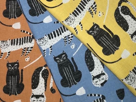 emoemoエモエモ｜コットンジャガードねこ - mulberry fabric