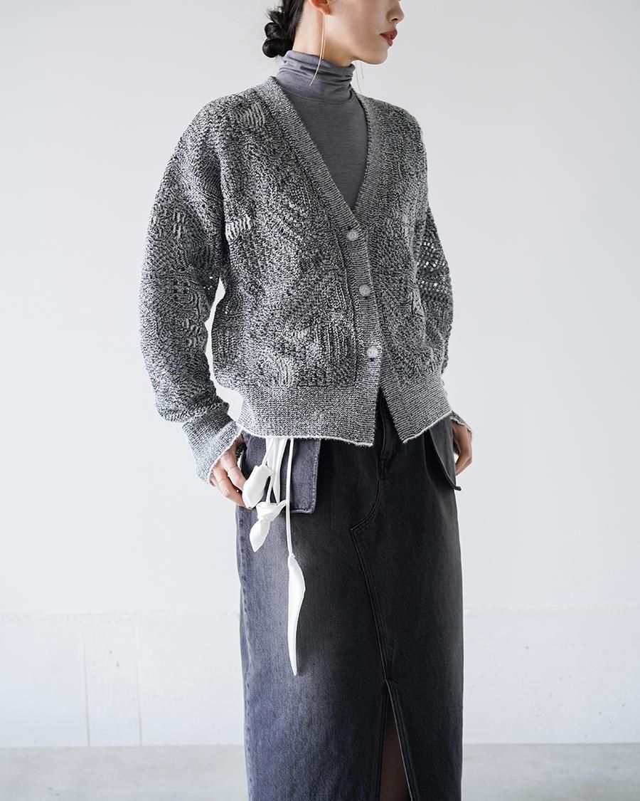 Mame Kurogouchi Shimmering Knit Cardigan - Altamira