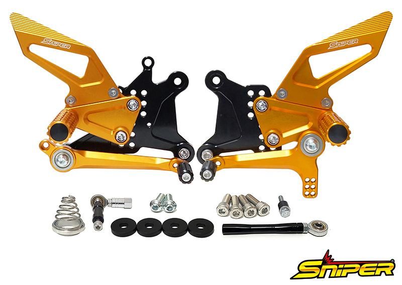 NINJA ZX-6R ZX636 バックステップ 金 SNIPER スナイパー SP0143GD