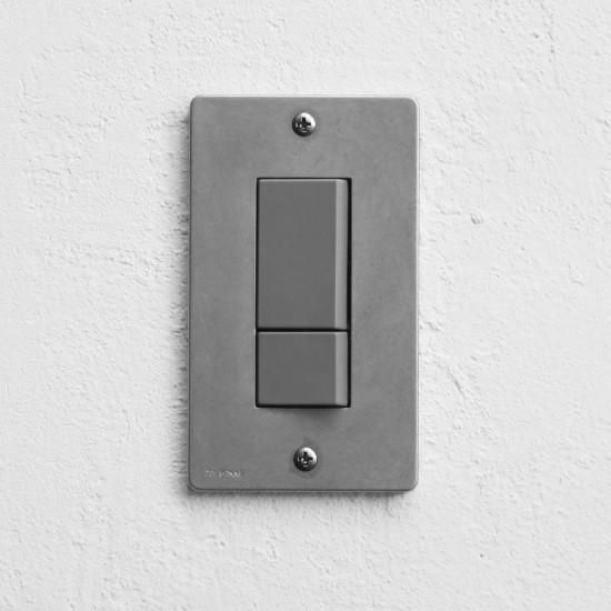 角穴ダイカストプレート＋JIMBO_NKダブル セット ソリッドグレー