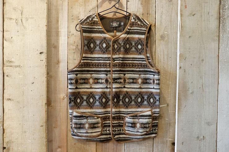 RRL(ダブルアールエルラルフローレン):ネイティブ フリース ベスト