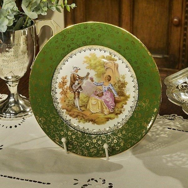 西洋アンティーク Limoges リモージュ fragonard フラゴナール 絵皿