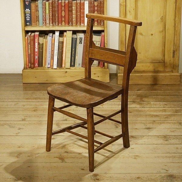 英国アンティーク家具 | チャーチチェア - Q'S ANTIQUES