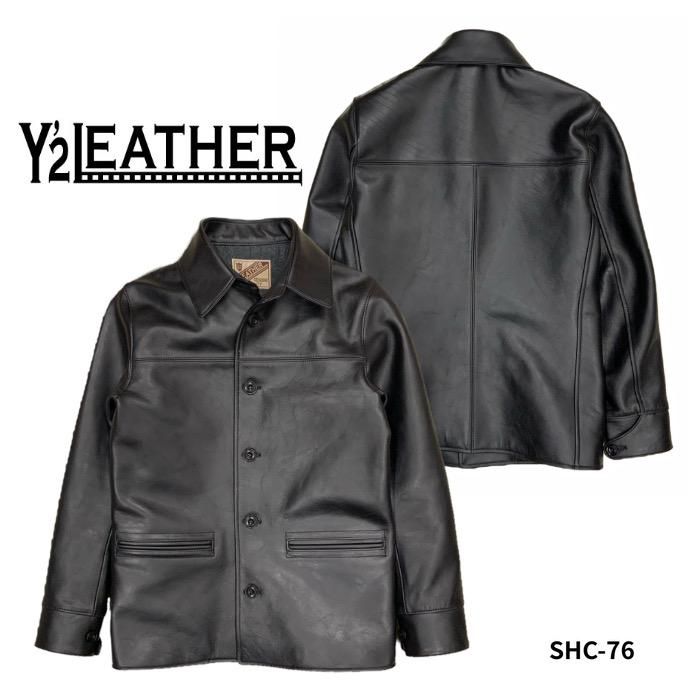 Y'2 LEATHER/ワイツーレザー】レザージャケット/SHC-76 SUMI DYED