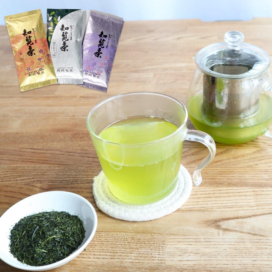 村岡製茶 【後岳銘茶】 かごしま知覧茶 金印 1袋100g入り - 村岡製茶