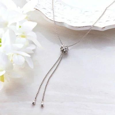 Ptプラチナラリエットネックレス | Soleil - ジュエリーサロン