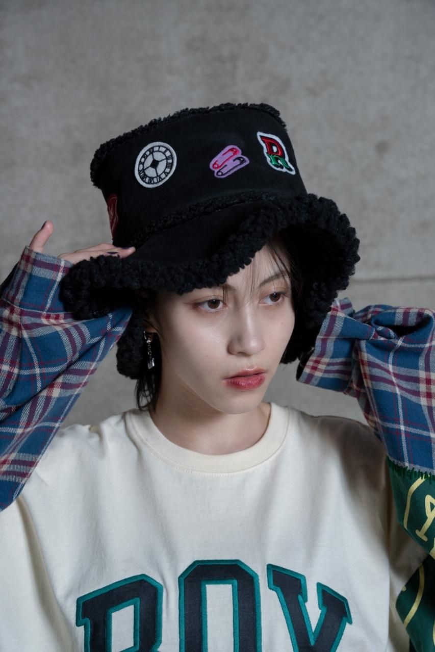 ワッペンボアハット - ROY reflect overjoy