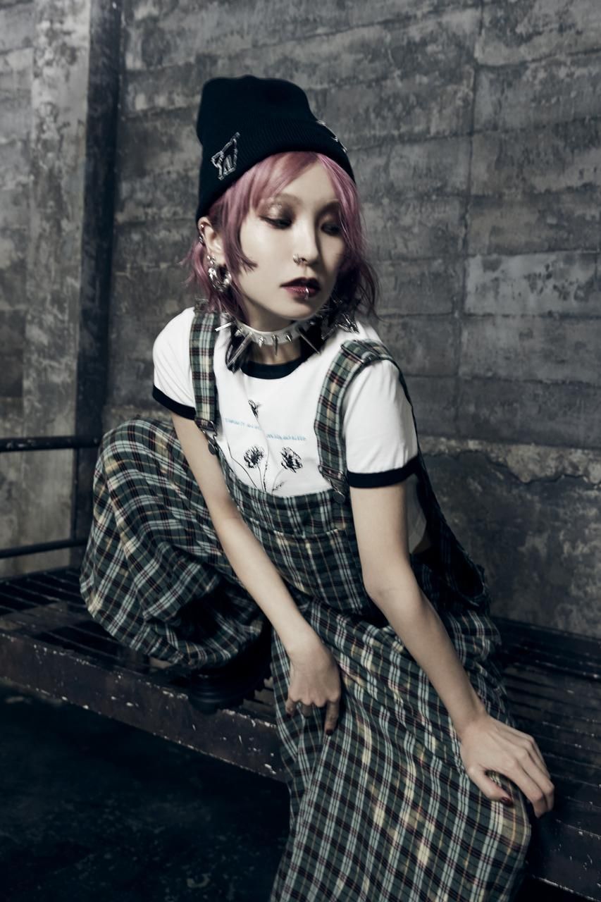 ビッグオーバーオール-チェック - ROY reflect overjoy