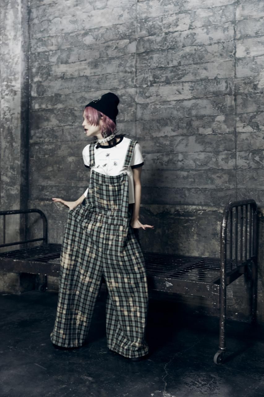 ビッグオーバーオール-チェック - ROY reflect overjoy