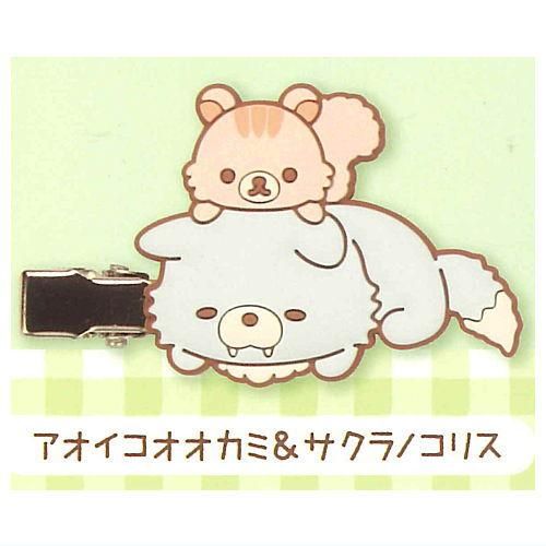 リラックマ チャイロイコグマのお友達 前髪クリップ [4.アオイコ