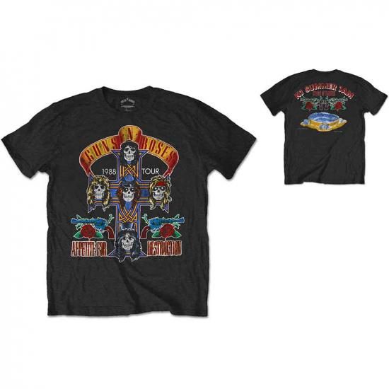 ガンズ アンド ローゼス Tシャツ Guns N' Roses NJ Summer Jam 1988 黒
