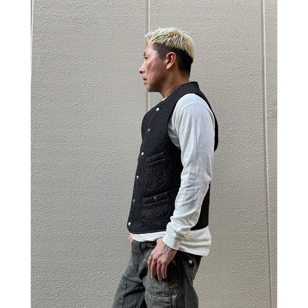 LAST 1】BOWWOW「B CLOTH VEST AGED - ビーチクロスベスト」 - Mate-N-Raw