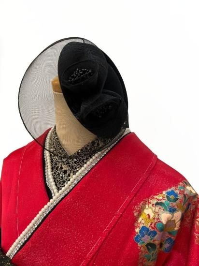 ファーショール付き 振袖 フルセット 山本寛斎 赤 白 無地 山本寛斎