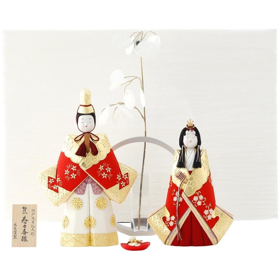 雛人形（ひな人形）「朧」｜鈴木賢一 工房 親王飾り｜高級木目込み立ち