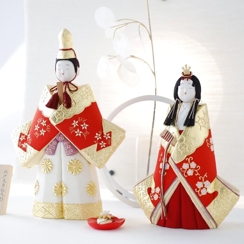 雛人形（ひな人形）「朧」｜鈴木賢一 工房 親王飾り｜高級木目込み立ち