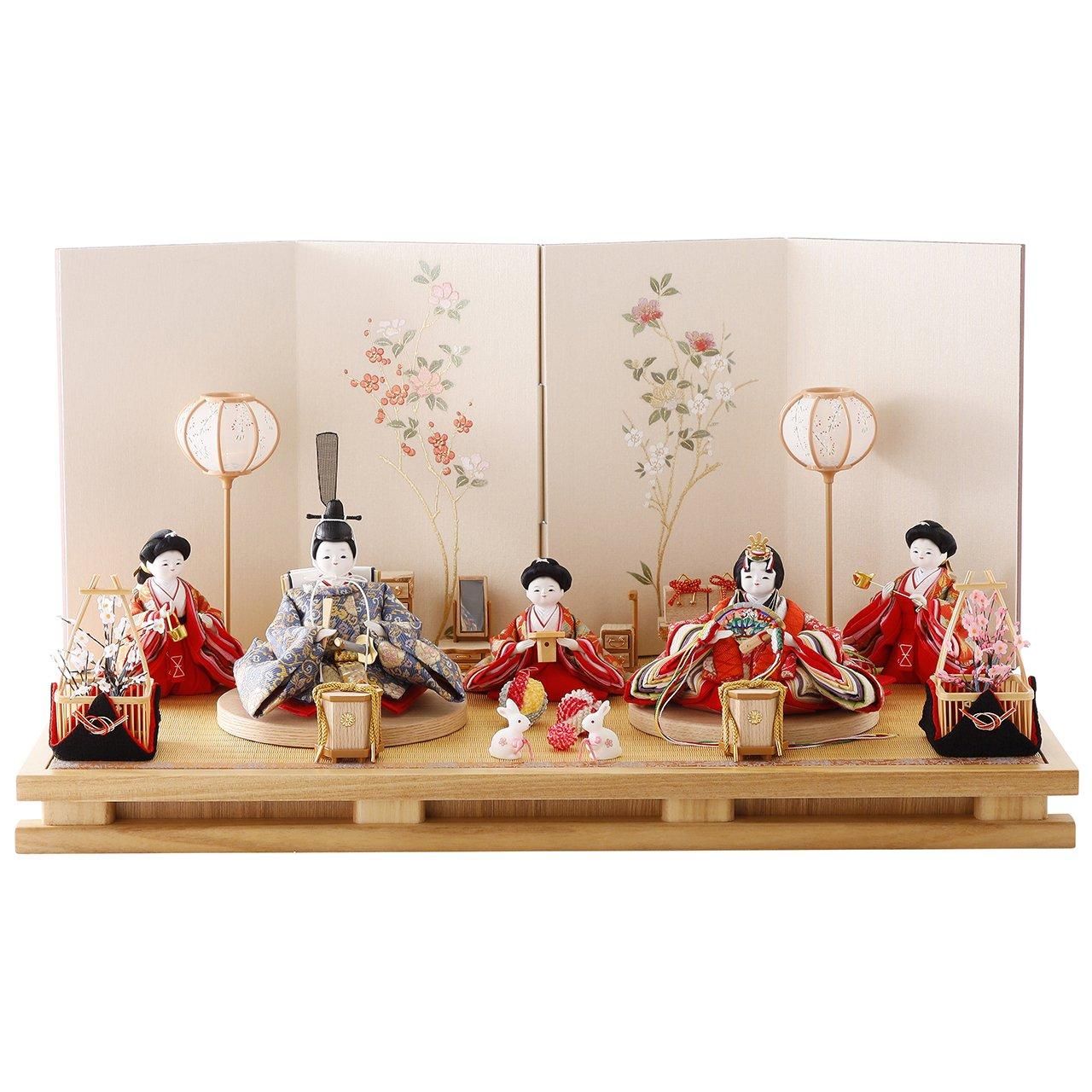 雛人形（ひな人形）「君と奏でる物語」｜鈴木晃隆 五人飾り｜かわいい