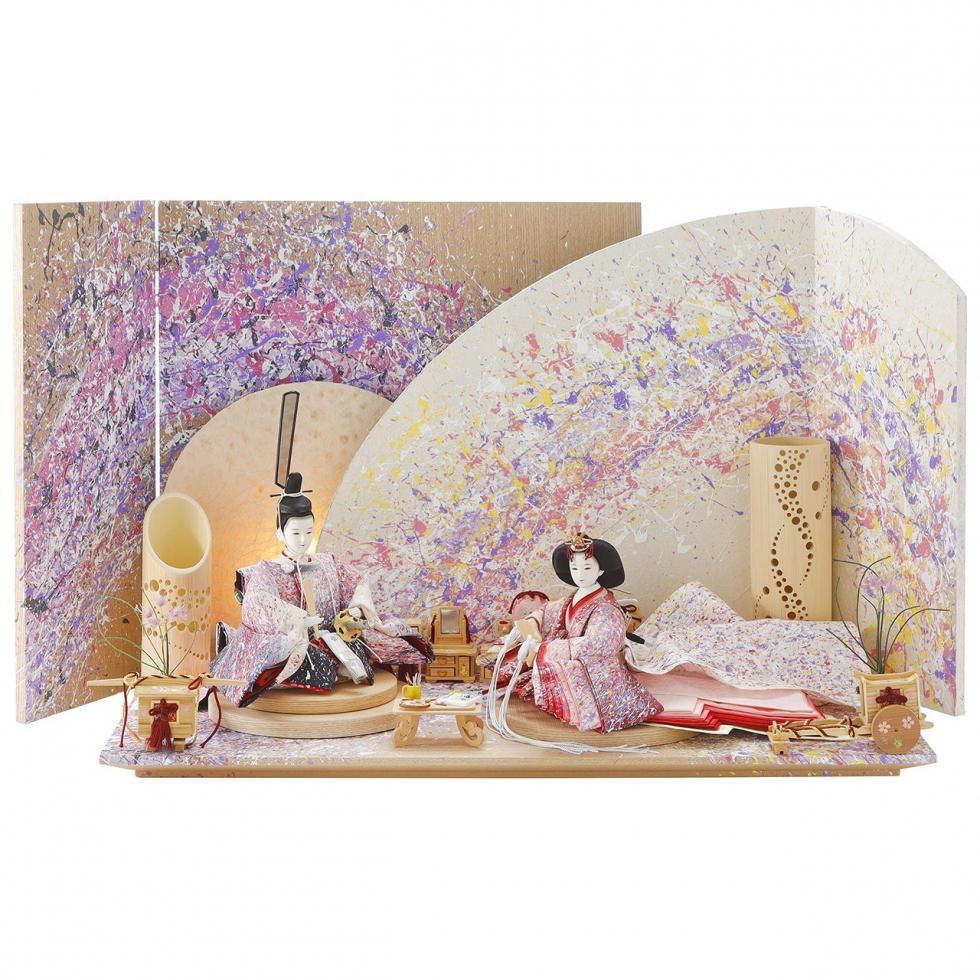 雛人形（ひな人形）「SHIBUKI」lavender｜大下倉和彦 親王飾り｜おしゃれ