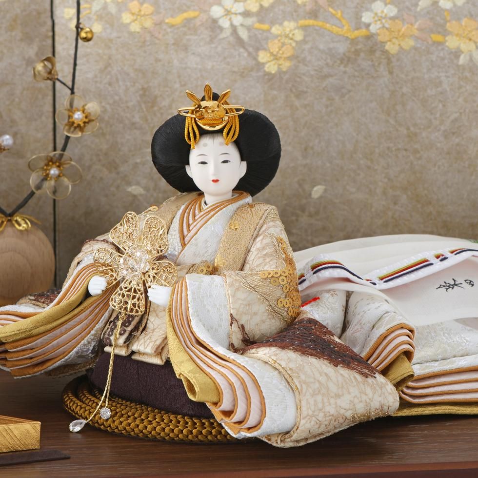 雛人形・ひな人形｜「月のほほえみ」｜柴田家千代｜親王飾り｜人形の