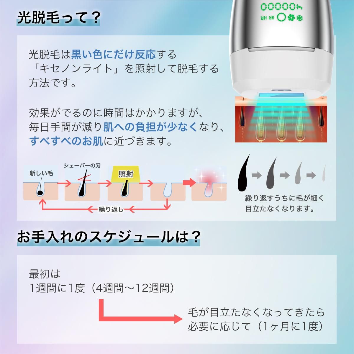 IPL 光脱毛器 ミラレルSC サファイア クリスタル 冷却 STYLISH JAPAN