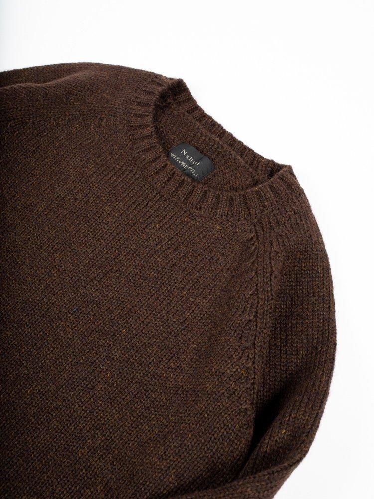 wegenk別注【Nahyat】ナヤット n-40 3Gセーター ダークブラウン