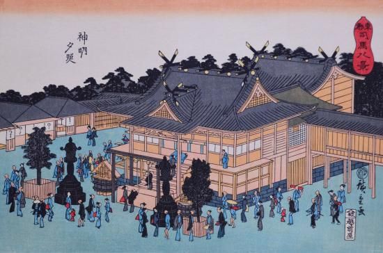 安藤広重画 東都司馬八景 Ando Hiroshige Eight Views of Shiba in the