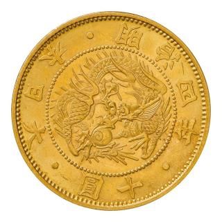 大正紀金 大日本帝国 帯留め 5円金貨 10円金貨帯留め 片方 金メダル側