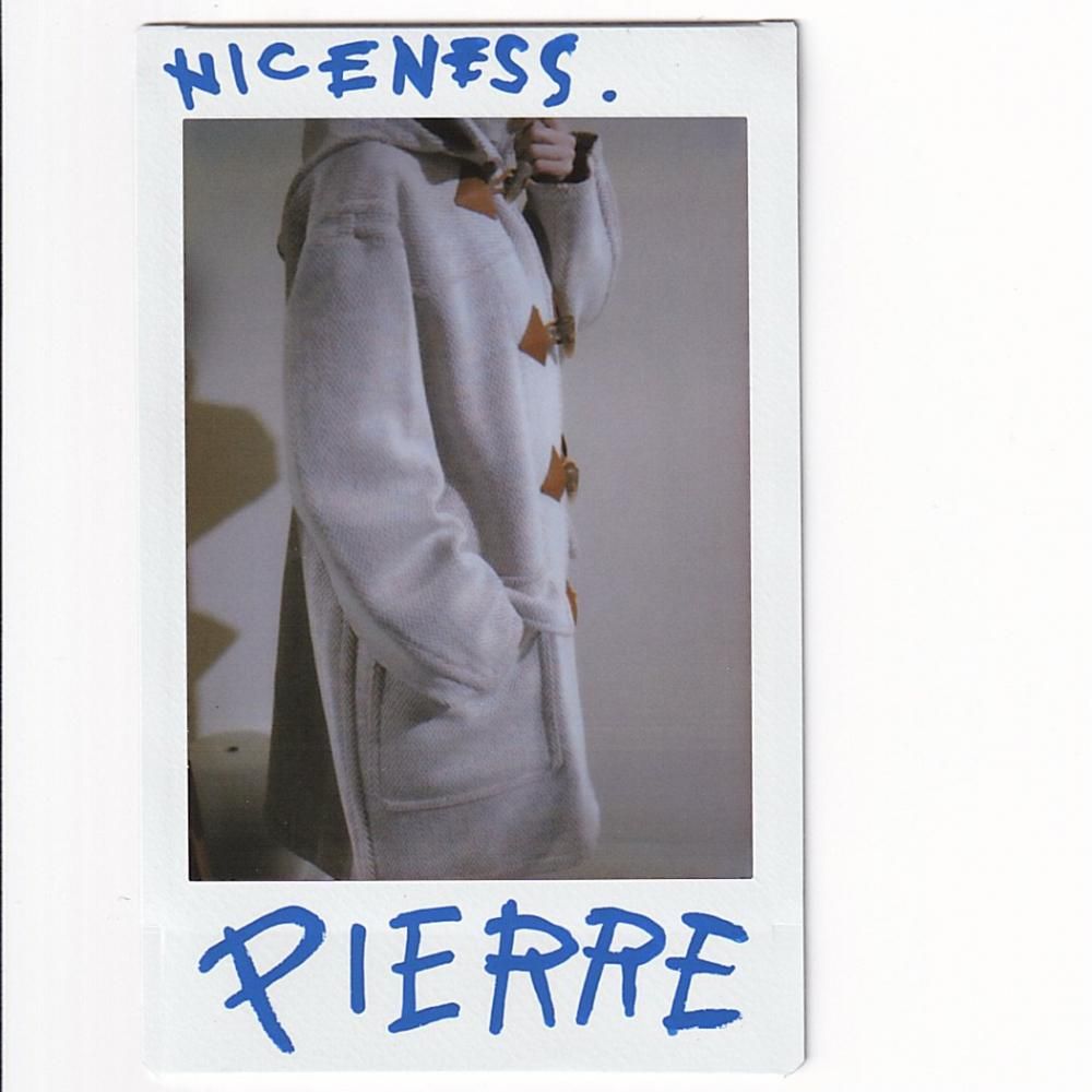 NICENESS PIERRE Lilian herringbone duffle coat