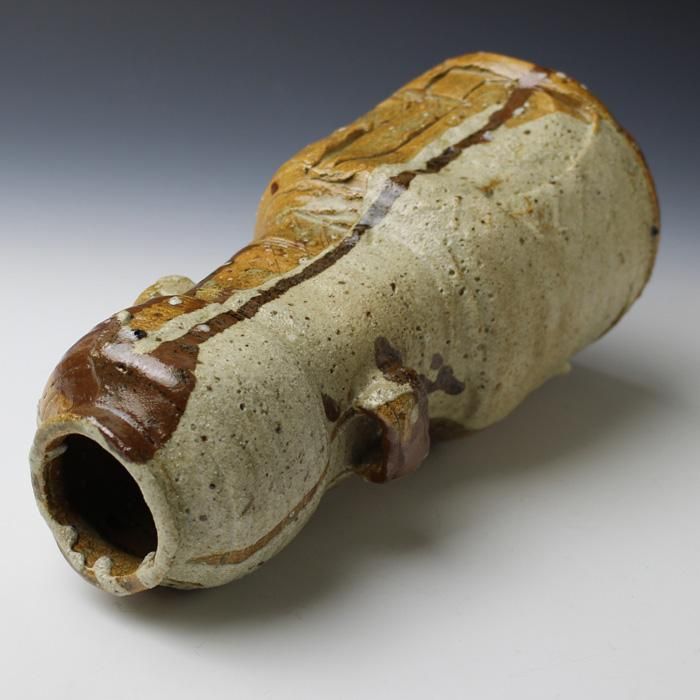 最終価格 加藤芳右衛門 作 美濃伊賀 花入 未使用品 茶道具 最終価格