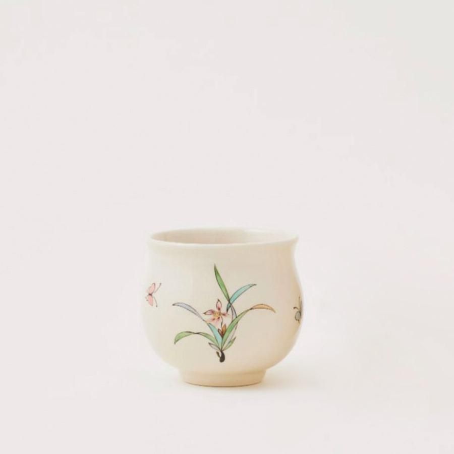 白薩摩蓋無湯呑（大） 蘭[シロサツマフタナシユノミ（ダイ） ラン