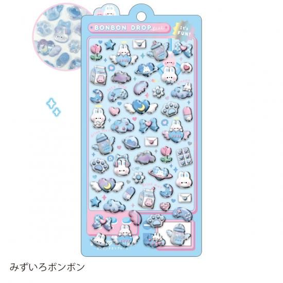 ネコポス対応】ボンボンドロップシール みずいろボンボン - クーリア